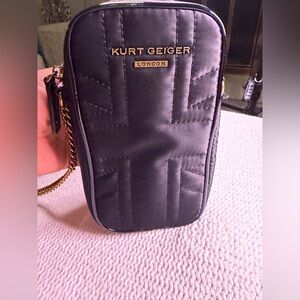Kurt Geiger Black Bag with Gold Zipper